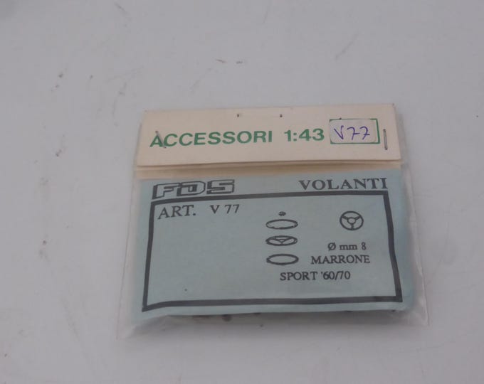 1:43 plastic and photoetched mm 8.0 steering wheels for sports and racing cars of the 60-70s FDS V77