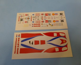 1:43 decals for Lola Ford B2K/10 LMP900 Konrad Motorsport Le Mans 2000 #20 Coronel/Lammers/Kox