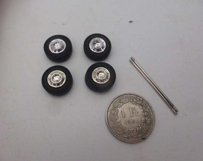 1:43 plastic wheels for American cars of the 50-60s GMW039