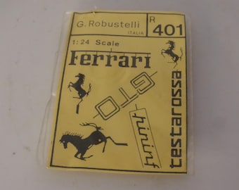 1:24 photoetched sheet with scripts for Ferrari 288GTO Testarossa Pininfarina Robustelli R401