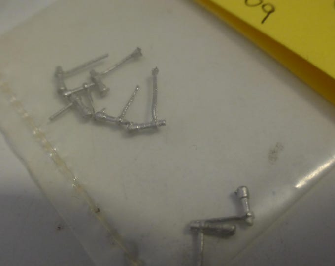 white metal gear levers for 1:43 racing and rally cars e.g. Lancia Stratos (pack of 10 pcs) Racing43 RA09