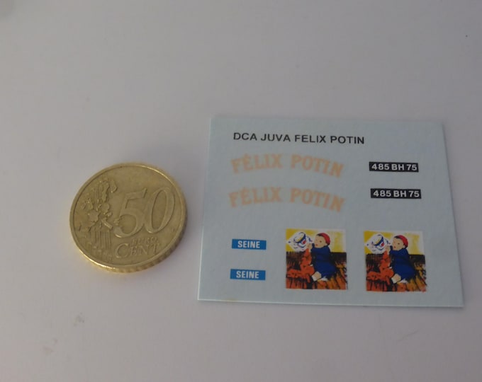 1:43 waterslide decals sheet Renault Juvaquatre Félix Potin