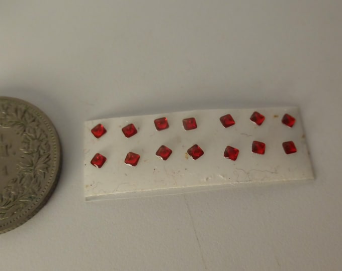 pack of 14 lights for model cars and other models mm 2.0x2.0 square clear red Remember production
