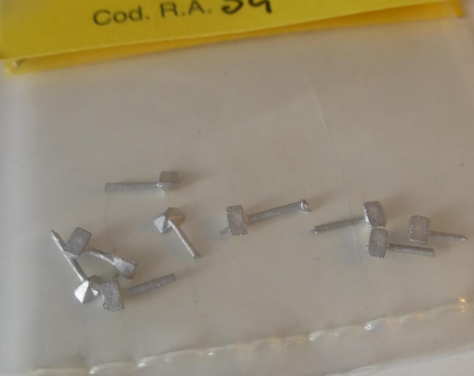 1:43 white metal small side mirrors for rally and racing cars (pack of 10 pcs) Racing43 RA34