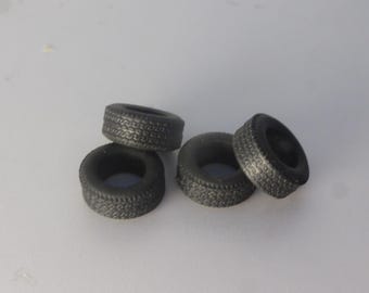 1:43 scale set of 4 treaded tires for Touring and GT cars mm 14.50x6.20 GMT006