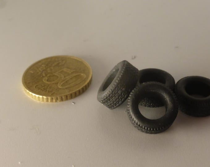 1:43 scale set of 4 treaded tires for Touring and GT cars mm 14.00x6.20 GMT005