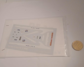 1:43 waterslide decals sheet for Alfa Romeo 90 1989 Polizia Stradale (Italy) Tron DE30