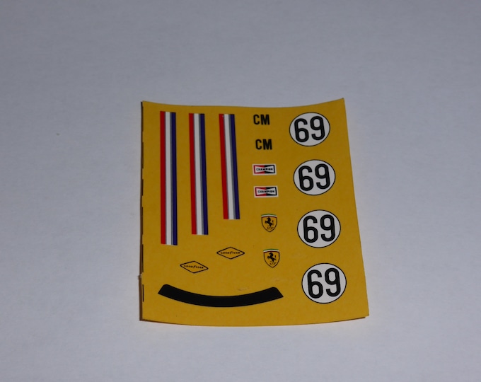 original Annecy decals for Ferrari 250 LM 5909GT Bridgehampton 1965 #69 Bob Grossman 1:43