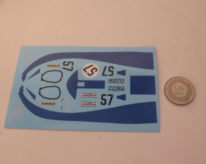 1:32 decals sheet for Porsche 917K Zitro Racing Le Mans 1970 #57
