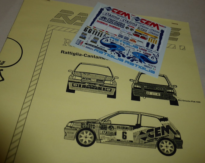 high quality 1:43 decals sheet for Renault Clio Gr.A Rally Elba 1997 Ratiglia/Merlin or Cantamessa/Fedeli RACING43 RD07