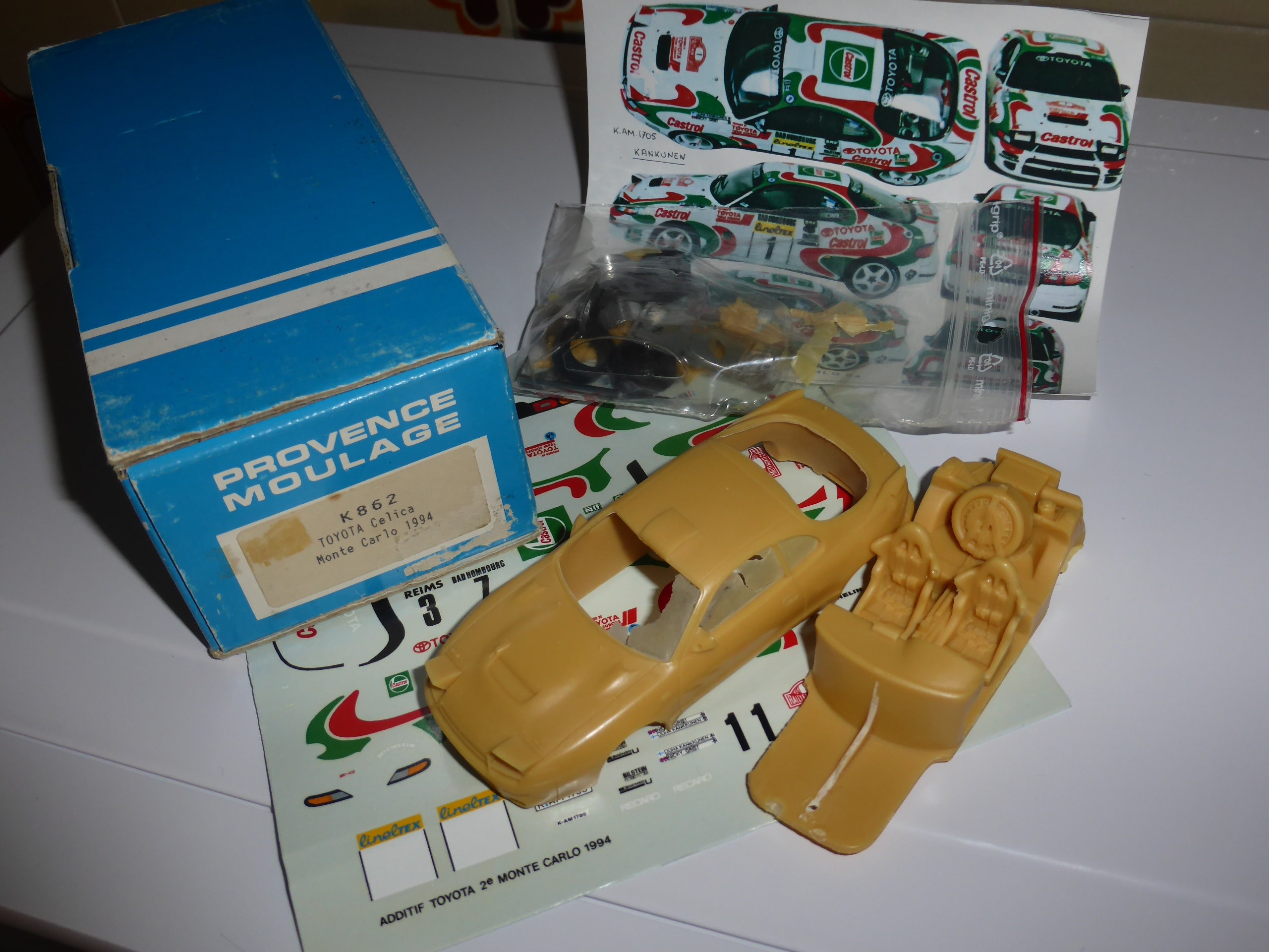 Toyota Celica GT4 WRC 2e Australia – Kit Résine Provence Moulage K935 1/43 (Occasion, Boîte Abîmée)