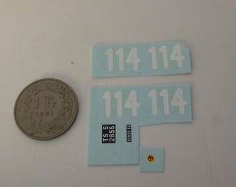 1:43 waterslide decals for Ferrari 250 330 GTO 3765LM Targa Florio 1965 #114 Latteri/Capuano