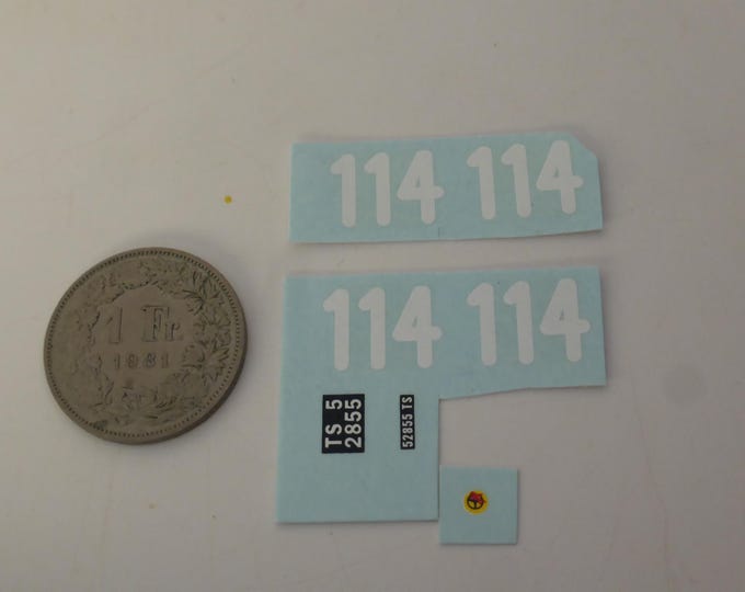 1:43 waterslide decals for Ferrari 250 330 GTO 3765LM Targa Florio 1965 #114 Latteri/Capuano
