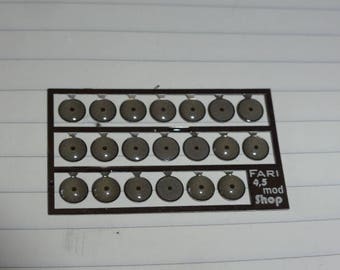 high quality photoetched+resin lights round (multiple colours option) mm 4.5 FLFM4.5 for model cars and other models