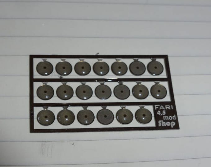 high quality photoetched+resin lights round (multiple colours option) mm 4.5 FLFM4.5 for model cars and other models
