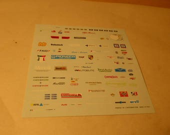 1:43 decals different logos Marangini, Avon, Consult, Balletti etc