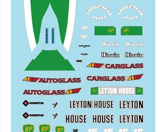 1:43 waterslide serigraphed decals Leyton House Judd CG901 French GP 1990 Capelli/Gugelmin Tameo TMK121