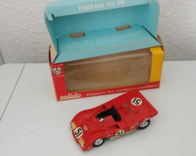 Solido 194 Ferrari 312 PB Brands Hatch 1971 1:43 vintage diecast model
