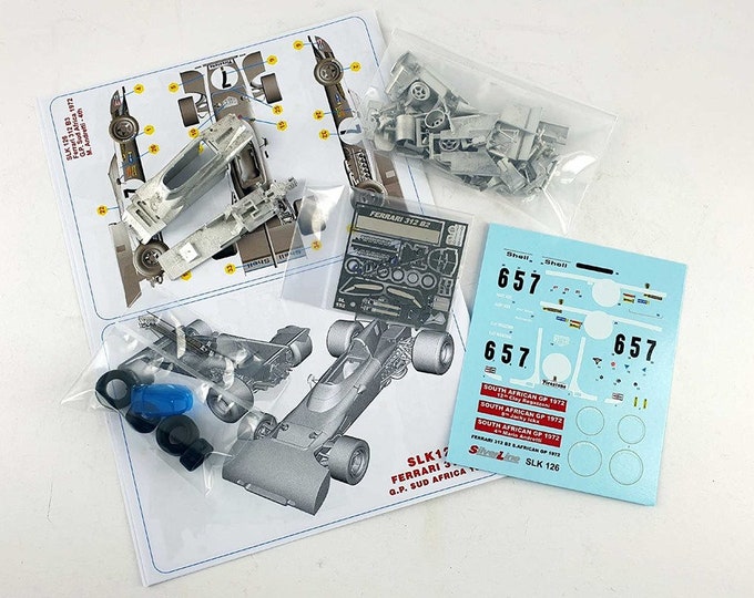 Ferrari 312 B2 F.1 South African GP 1972 Andretti/Regazzoni/Ickx TAMEO Kits SLK126 1:43 to paint and to assemble