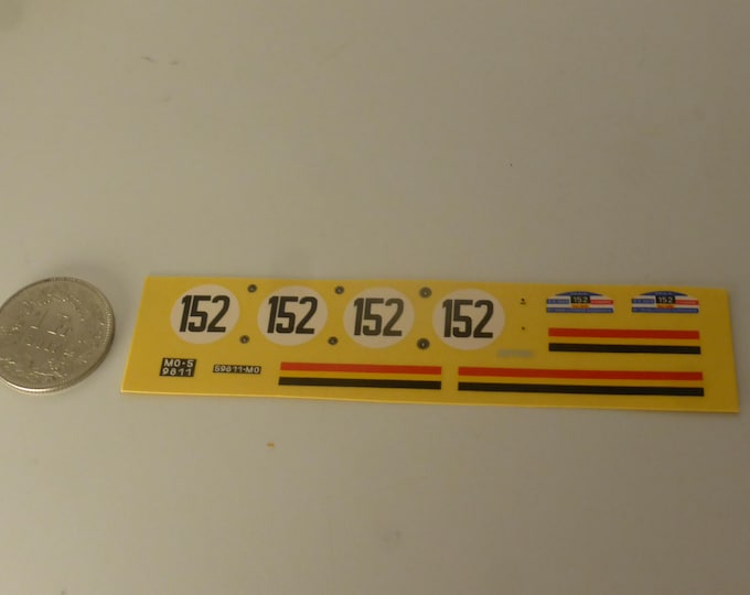 1:43 waterslide decals for Ferrari 250 GT SWB 2149GT Tour Auto 1960 #152 Gendebien/Bianchi