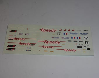 1:43 waterslide decals for Courage Judd C60 LMP900 Speedy Le Mans 2000 #17 Gache/Cottaz/Formato
