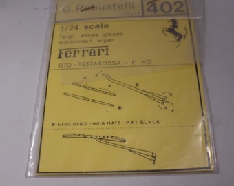1:24 photoetched windscreen wipers (2x) for Ferrari Testarossa 288GTO F40 etc Robustell R402
