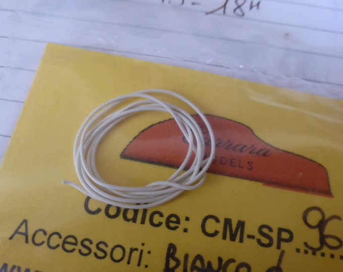 Pack of white cable (mm 0.22/0.45) for engines and superdetailing racing and rally model cars Carrara Models SP96