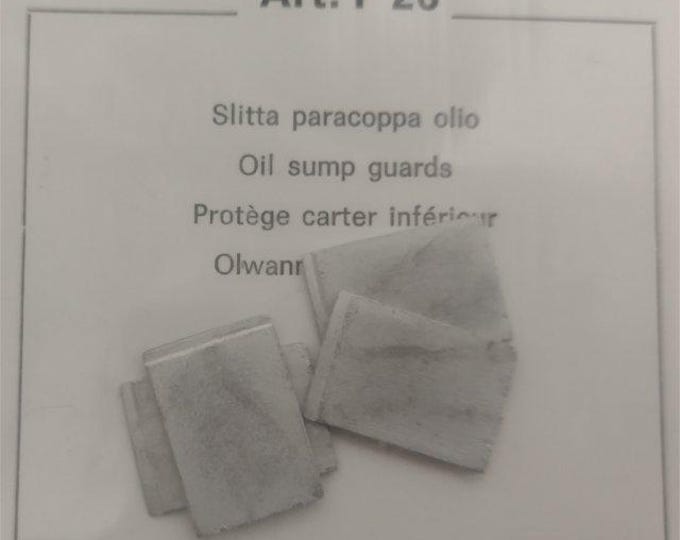 1:43 scale oil sump guards for rally cars (pack of 4 pieces, white metal) Meri Kits P26