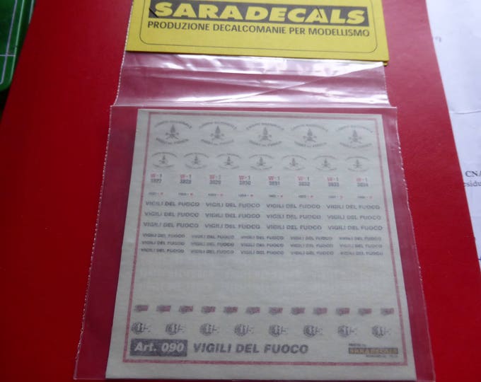 high quality 1:43 decals for Corpo Nazionale Vigili del Fuoco (115 - Italy) Saradecals printing 090