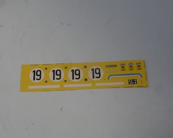 1:43 waterslide decals for Ferrari 250 GT SWB 1759GT Le Mans 1960 #19 Hugus/Pabst Cartograf production