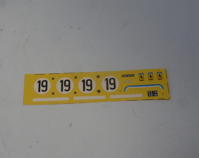 1:43 waterslide decals for Ferrari 250 GT SWB 1759GT Le Mans 1960 #19 Hugus/Pabst Cartograf production
