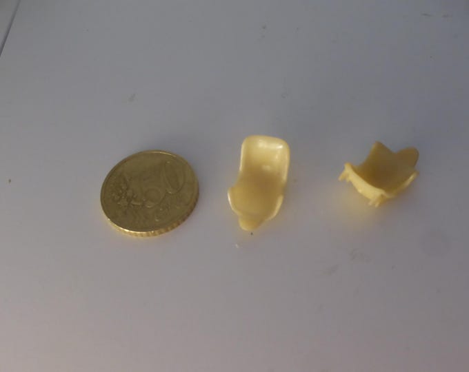 1:43 resin racing seats with supports (pack of 2) for cars of the 70-80s Porsche 935 etc