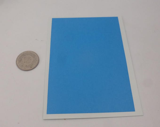 Waterslide decals sheet SATIN MID BLUE colour (cm 11.25x7.65) Interdecal production