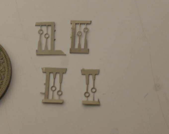 1:43 photoetched tow hooks for racing cars (pack of 8 pieces)