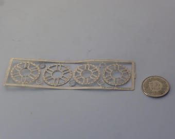 1:18 photoetched wheel inner parts and nuts for GT and racing cars