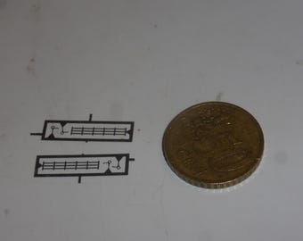 Pack of 2 sets of 1:43 photoetched grilles and bonnet hinges for GT and Sport cars of the 50-60s ABC Brianza production F17