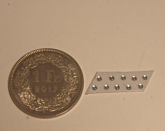 pack of 10 lights for model cars and other models mm 1.5 round CLEAR Remember production