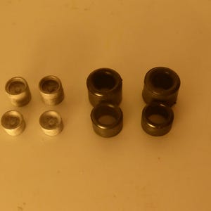 1:43 white metal 5-spokes wheels (and rubber tires) for Alfa Romeo 33TT12 and other Sport Prototypes of the 70s FDS production #20