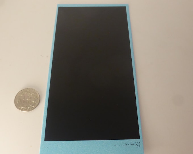 Waterslide decals sheet MATTE BLACK colour (cm 15.3x7.80) Interdecal production