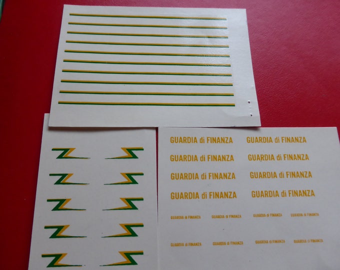 high quality 1:43 decals pack for Guardia di Finanza (Italy) vehicles