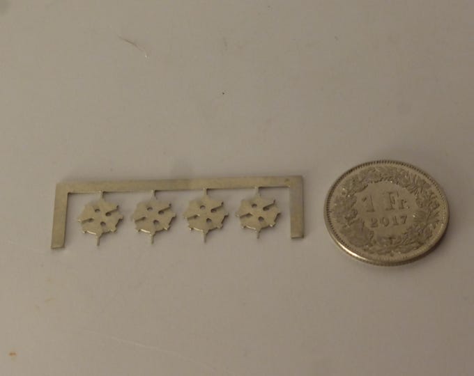 1:43 photoetched wheel central parts for Renault 18, Fuego etc