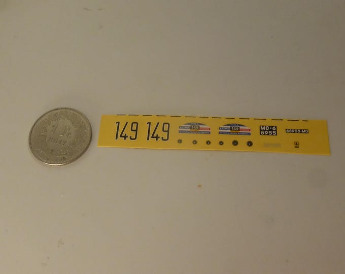 1:43 waterslide decals for Ferrari 250 GT SWB 2937GT Tour Auto 1961 #149 Mairesse/Berger