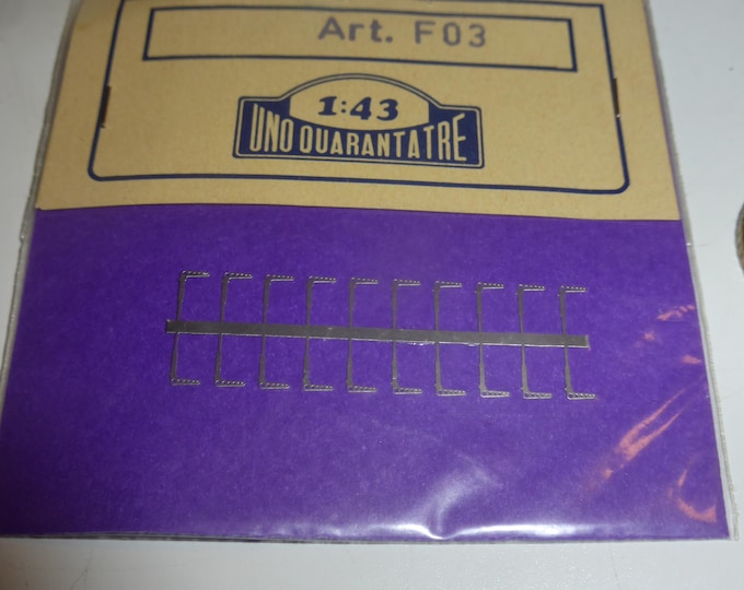 Pack of 20x 1:43 photoetched rear bonnet hinges for Ferrari 330 P4 and other cars of the 60s Unoquarantatre production F-03