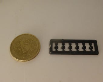 1:43 ogival side mirrors for road and racing cars (plastic, pack of 6 pieces, black)