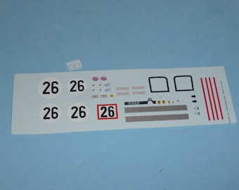 1:43 decals Ferrari 512S Sefac 24h Daytona 1970 #26 Madyero by Remember TK22