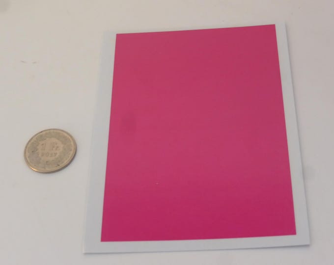 Waterslide decals sheet GLOSS MID FUCHSIA colour (cm 11.25x7.65) Interdecal production