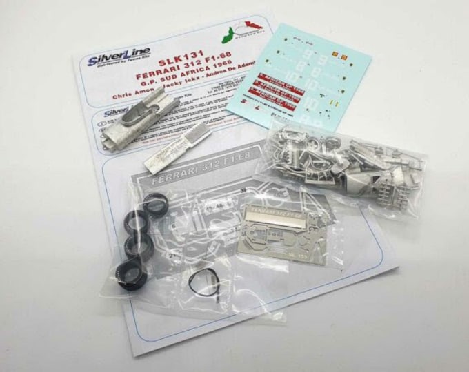 Ferrari 312 F1-68 South African GP 1968 Amon/Ickx/De Adamich TAMEO Kits SLK131 1:43 to paint and to assemble