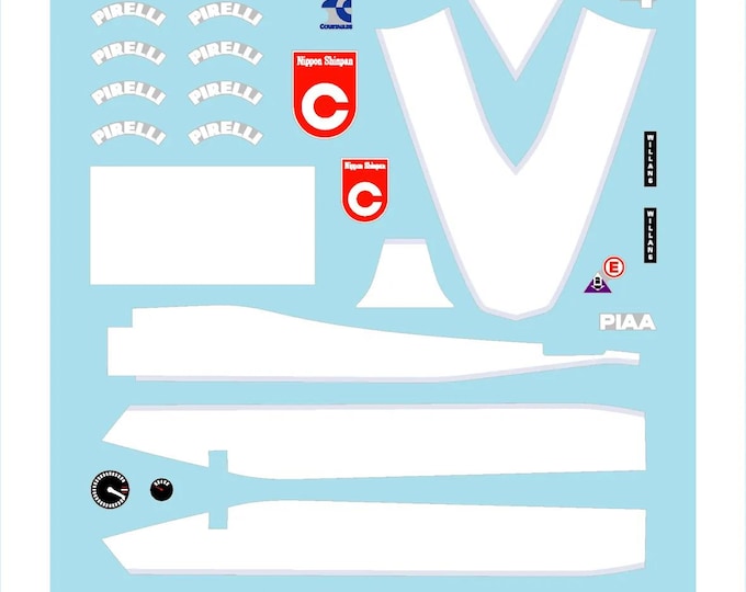 1:43 waterslide serigraphed decals Tyrrell Cosworth 019 Monaco GP 1990 Alesi/Nakajima Tameo TMK130