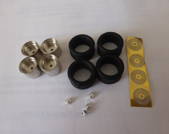high definition 1:43 BBS wheels for racing touring cars of the 80s (Group 2/4/A) gold Horbra ZR5056