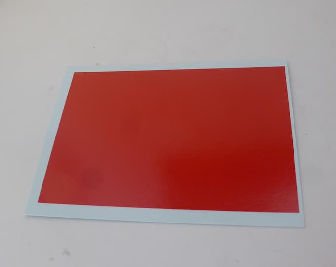 Waterslide decals sheet GLOSS CARMINE RED colour (cm 11.80x8.00) Interdecal production